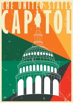 Capitol Building Poster Ilustración de archivo