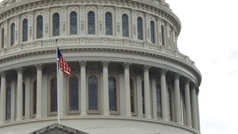 Capitol Building Slowmo Stock Footage 107005322