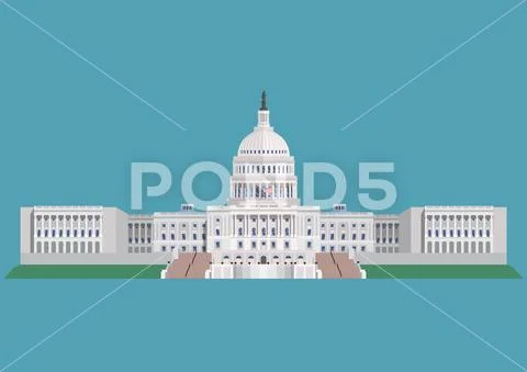 Capitol building United States of America Stock Illustration