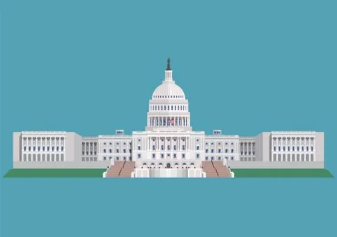 Capitol building United States of America Stock Illustration
