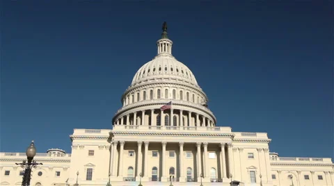 Capitol Building, Washington DC Stock Footage 2197528