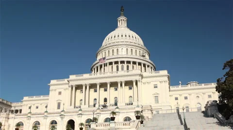 Capitol Building, Washington DC Stock Footage 2198122