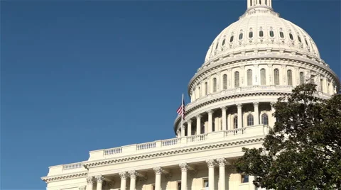 Capitol Building, Washington DC Stock Footage 2198592