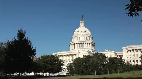 Capitol Building, Washington DC Stock Footage 2199455