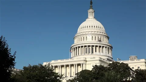 Capitol Building, Washington DC Stock Footage 2201475