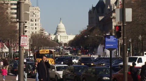 Capitol Building, Washington DC Stock Footage 24614684