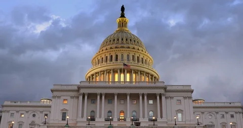 Capitol building in Washington DC USA Stock Footage 100855145