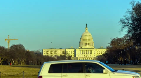 Capitol Building Washington Time Lapse Stock Footage 37065277