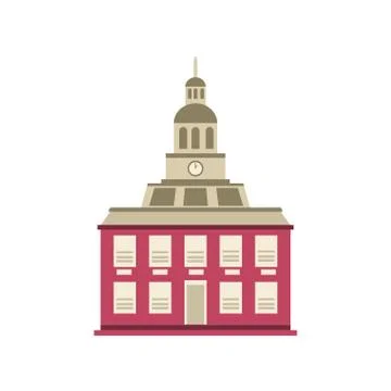 Capitol building on white background Ilustración de archivo