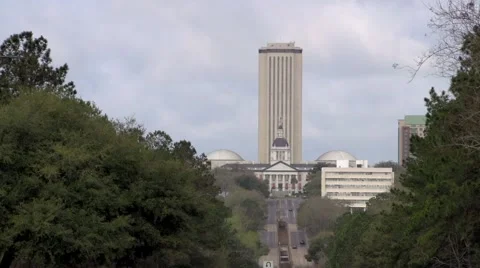Capitol at a distance Stock Footage