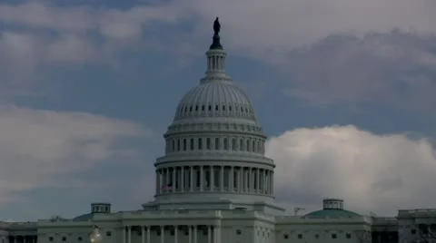 Capitol Hill Building Time-Lapse  Stock Footage 22148271