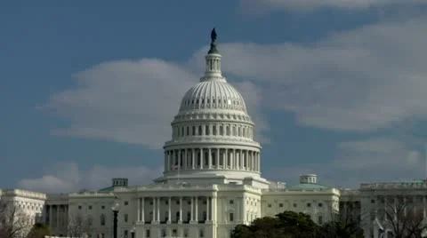 Capitol Hill Building Time Lapse Stock Footage 22148286