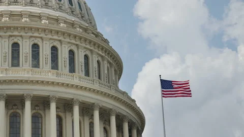 Capitol Hill Close Up Dome 库存影片 169984048