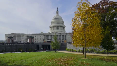 Capitol Hill Washington DC Fall 11 Vídeos de archivo 221723773
