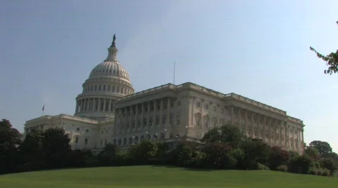 Capitol Hill in Washington D.C. Vídeo Stock 518744