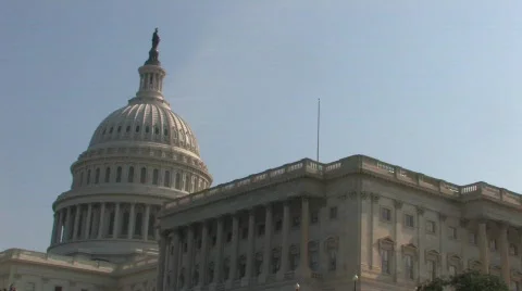 Capitol Hill in Washington D.C. Vídeo Stock 518746
