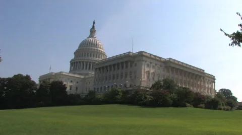 Capitol Hill in Washington D.C. Stock Footage 518749