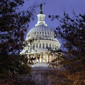 Capitol by night Stock Photos