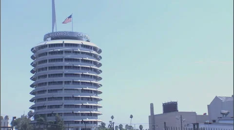 Capitol Records Building Stock Footage 52801543
