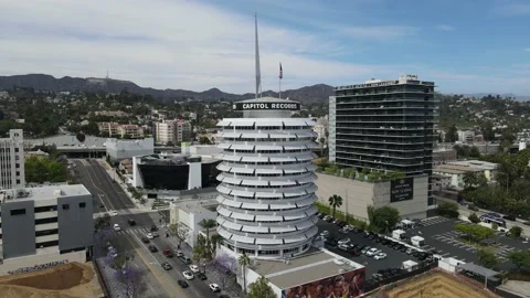 Capitol Records Hollywood Stock Footage 166248522