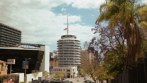 Capitol Records Tower Stock Footage 111479630