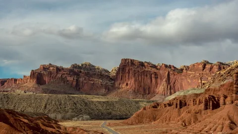 Capitol Reef - Navajo Knobs TL 스톡 동영상 220784236