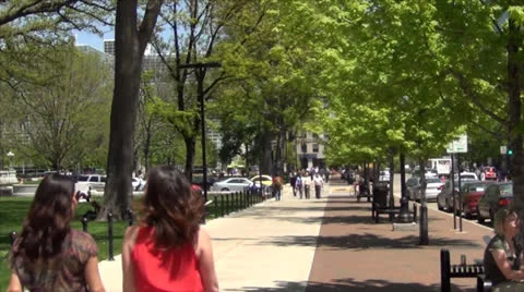 Capitol Square - Madison, WI Stock Footage 23539236