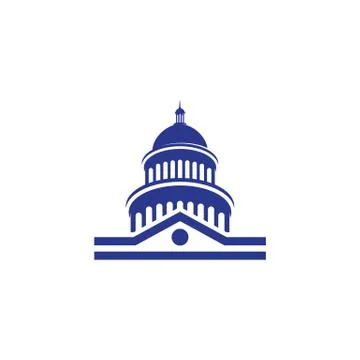 Capitol vector icon illustration Stock Illustration