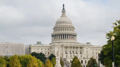 The Capitol in Washington, DC. One of the most beautiful and recognizable Stock Footage