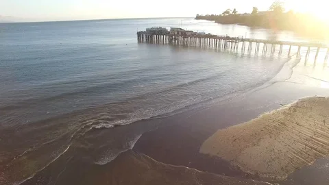 Capitola Beach, California Stock Footage
