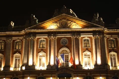 The capitole of toulouse. Stock Photos
