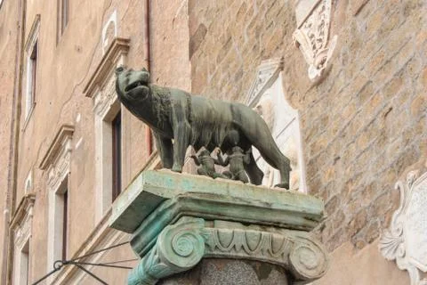 Capitoline Wolf statue Stock Photos