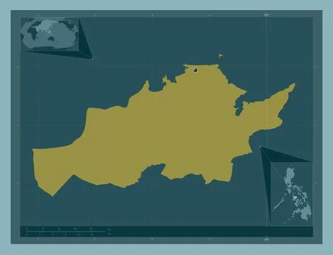 Capiz, Philippines. Solid color shape Stock Illustration