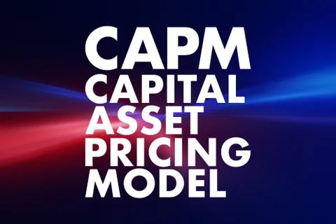 CAPM - Capital Asset Pricing Model acronym, business concept background Illustrazione stock