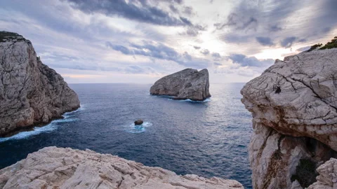 Capo Caccia, Alghero - Sardinia Stock Footage 164525850