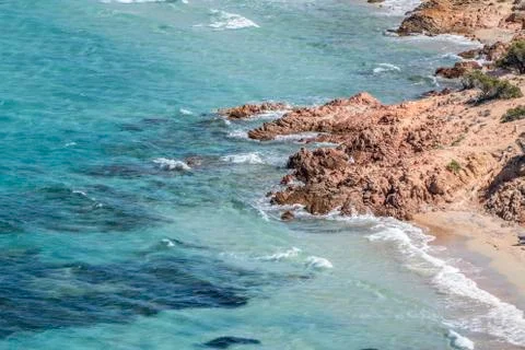 Capo Coda Cavallo view Foto stock
