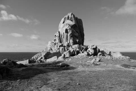 Capo Testa Rocks Stock-Fotos