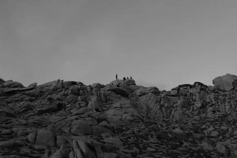 Capo Testa Rocks Stock-Fotos