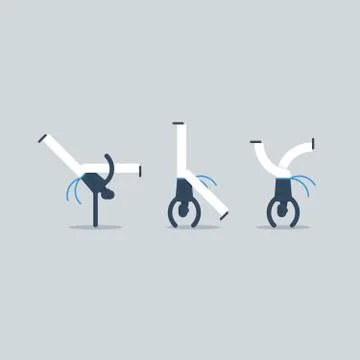 Capoeira acrobatics  on hands Illustrazione stock
