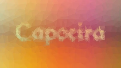Capoeira appearing techno tessellated looping moving polygons Stock Footage 109237407