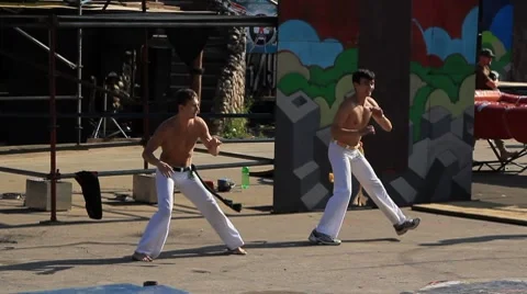 Capoeira dance Stock Footage 7752454