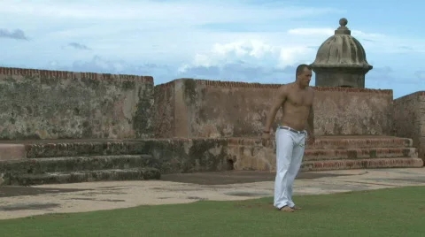 Capoeira Demonstration - 07 Stock Footage 622275