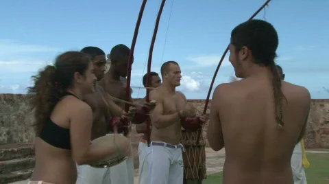 Capoeira Demonstration - 07 Stock Footage 653152