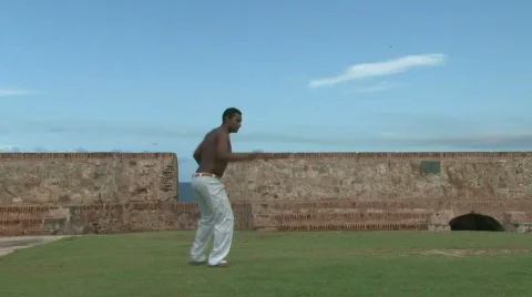Capoeira Demonstration - 08 Stock Footage 622276