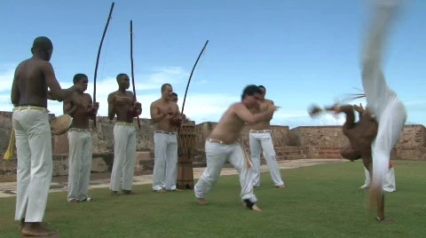 Capoeira Demonstration - 08 Stock Footage 653154