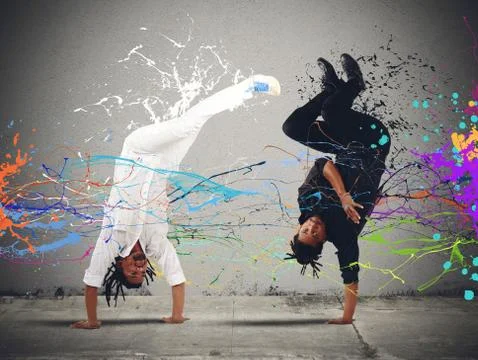 Capoeira fight Stock Photos