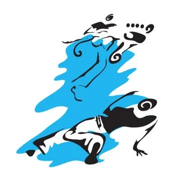 Capoeira Stock Illustration