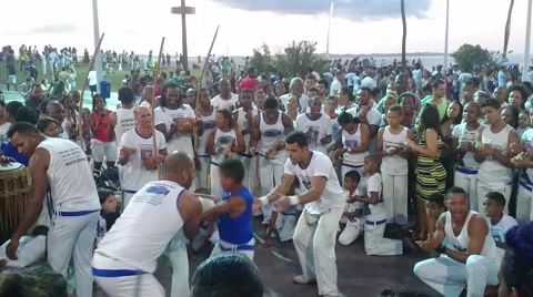 Capoeira players Stock Footage 41389795