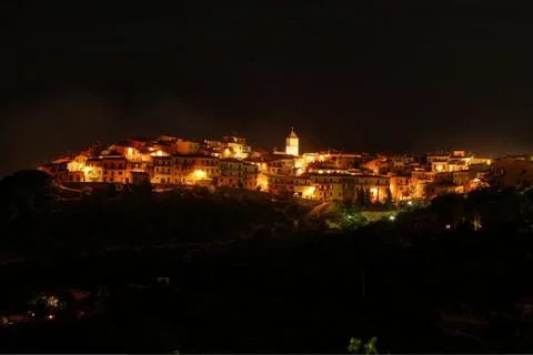 Capoliveri at night Stock Photos