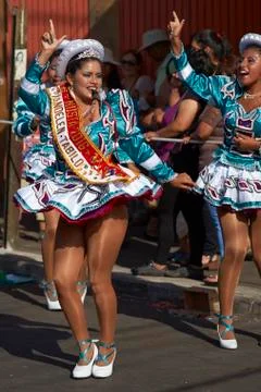 Caporales Dance Group Stock Photos